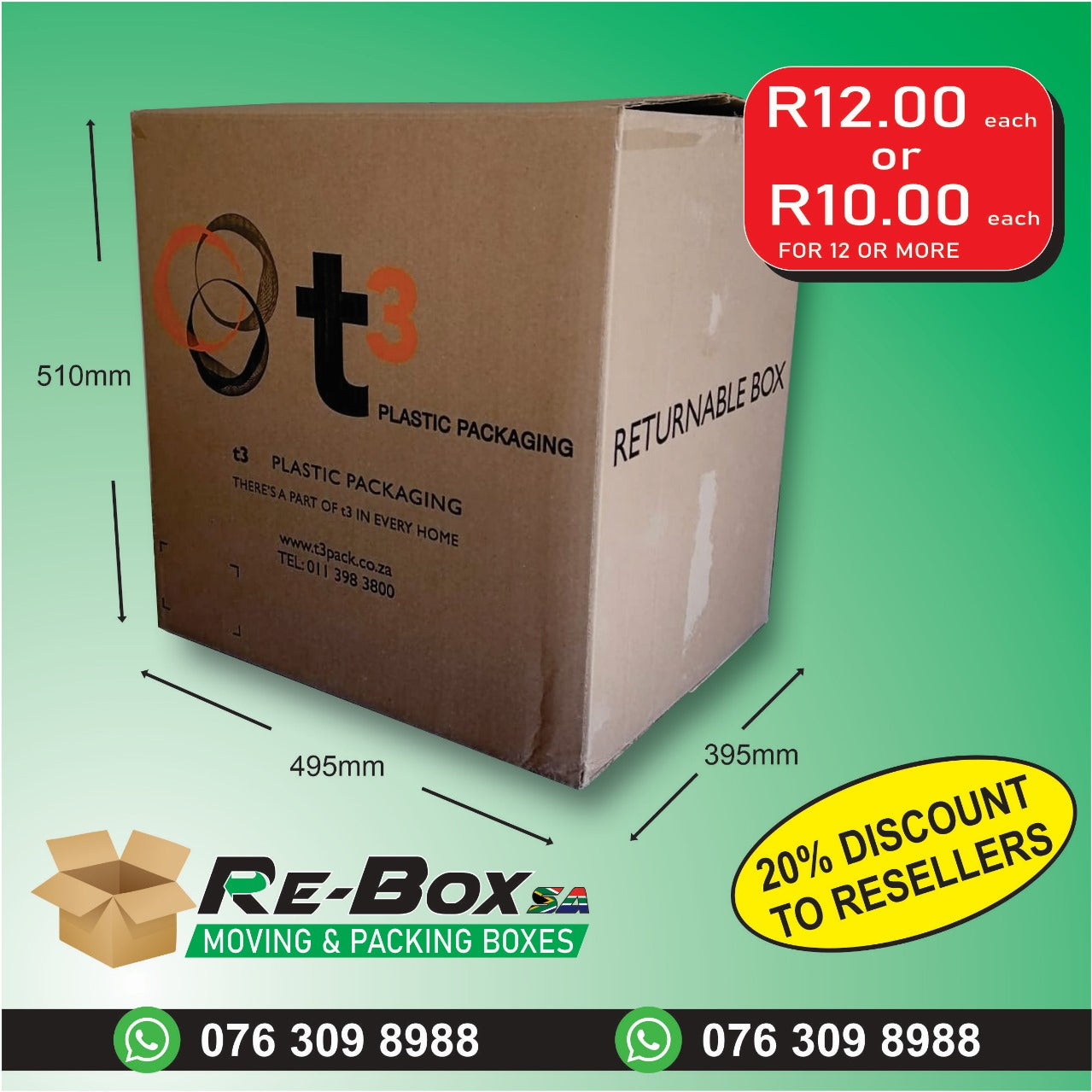 Boxes - Re-Usable Second Hand