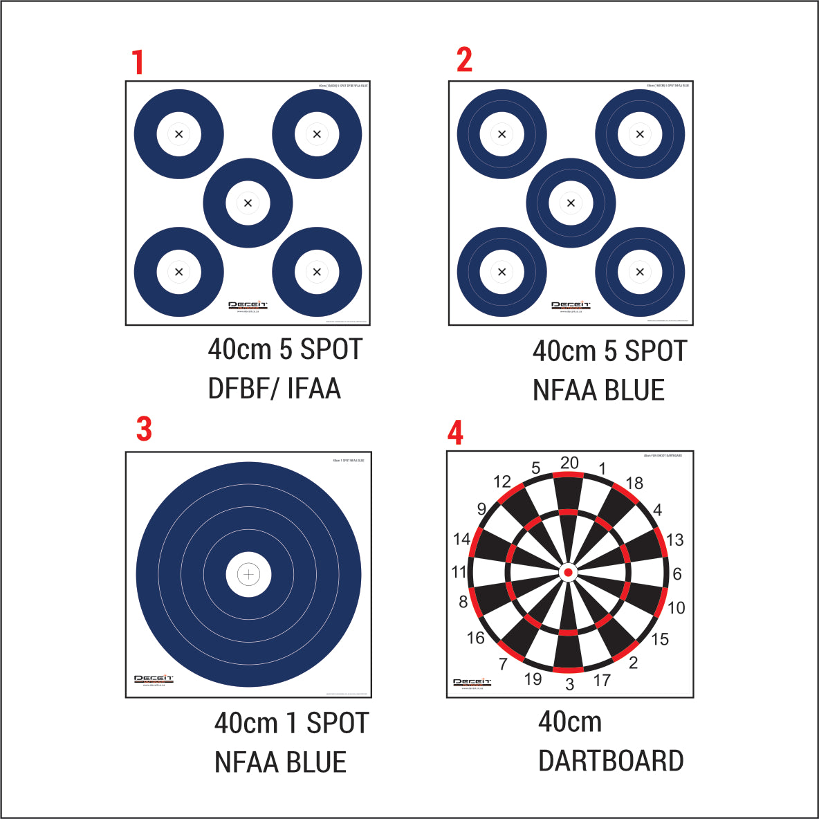 NFAA/ DFBF/ OTHER PVC TARGETS