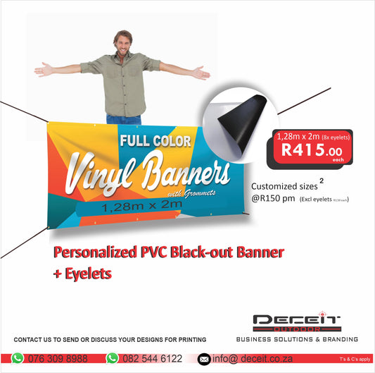 PVC Black-out Banner + Eyelets