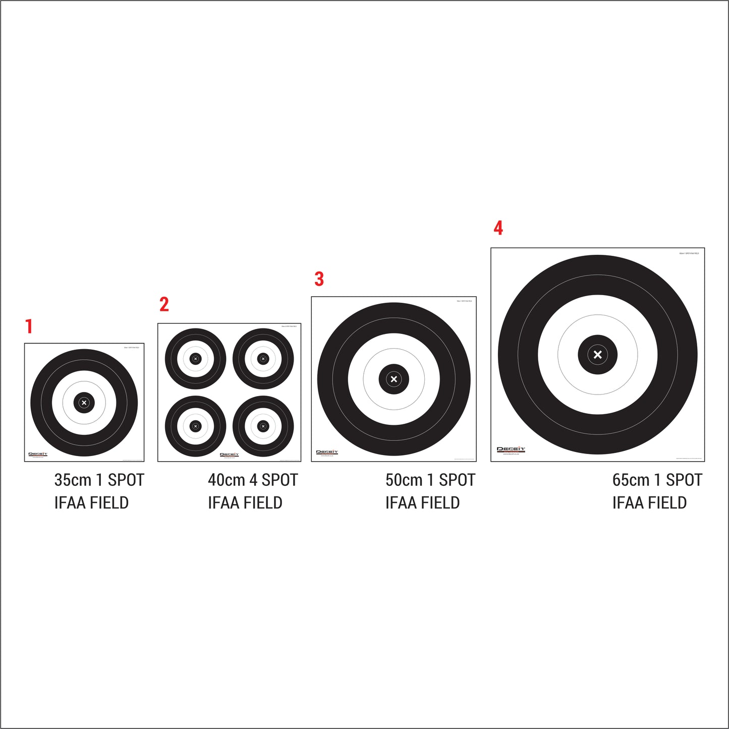 IFAA FIELD PRACTICE PVC TARGETS