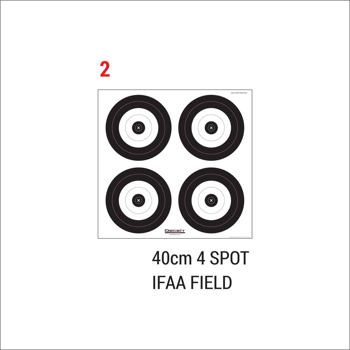 IFAA FIELD PRACTICE PVC TARGETS