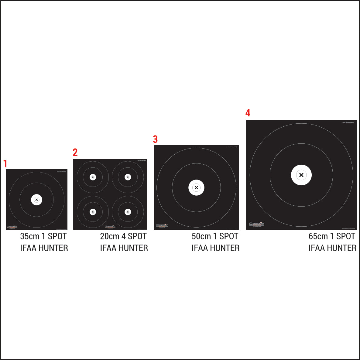 IFAA HUNTER PRACTICE PVC TARGETS