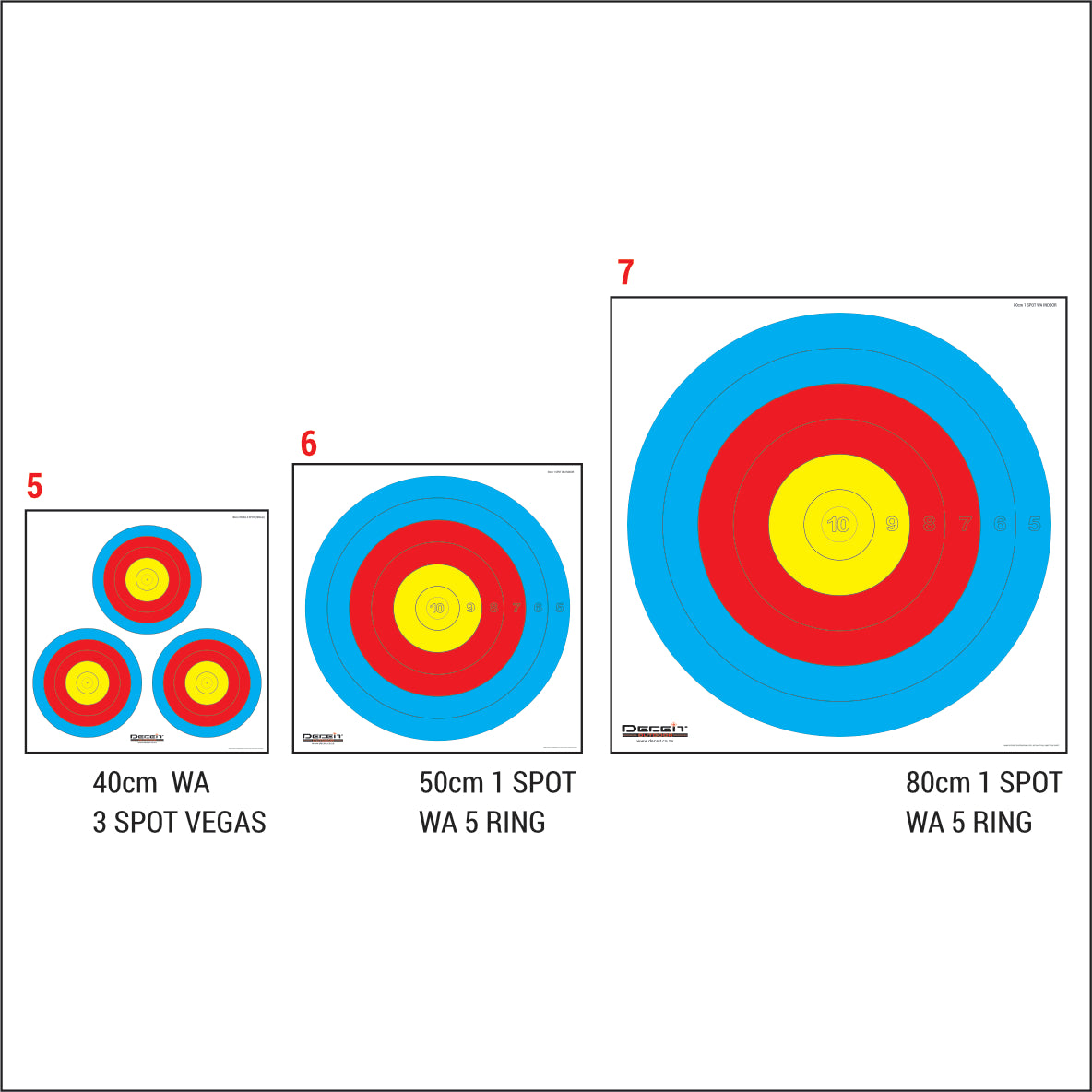 WA PRACTICE PVC TARGETS