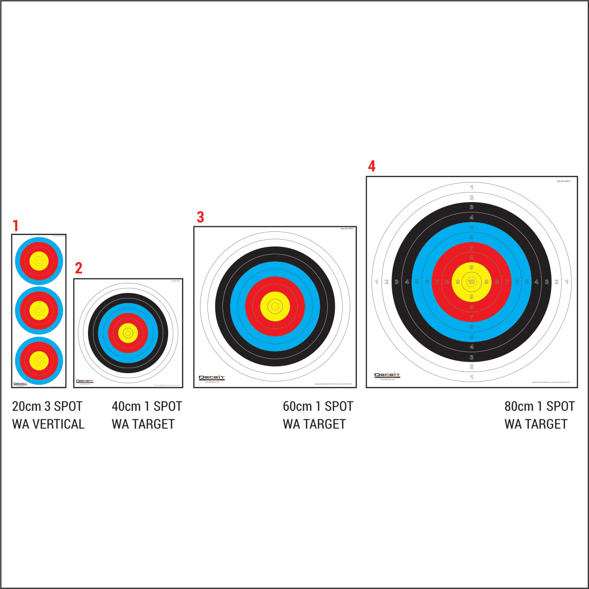 WA PRACTICE PVC TARGETS
