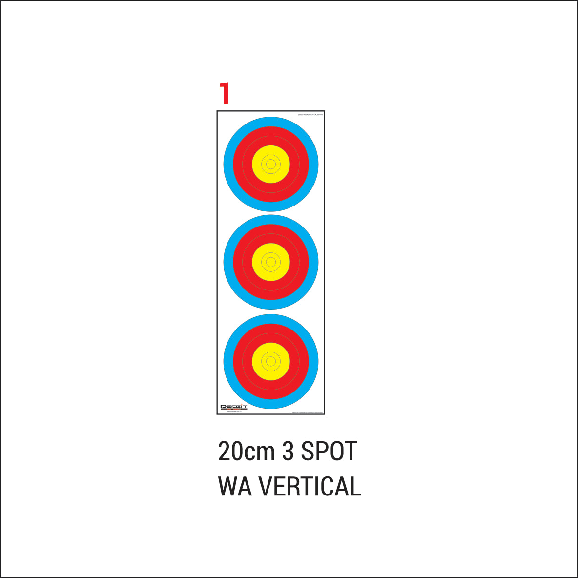 WA PRACTICE PVC TARGETS