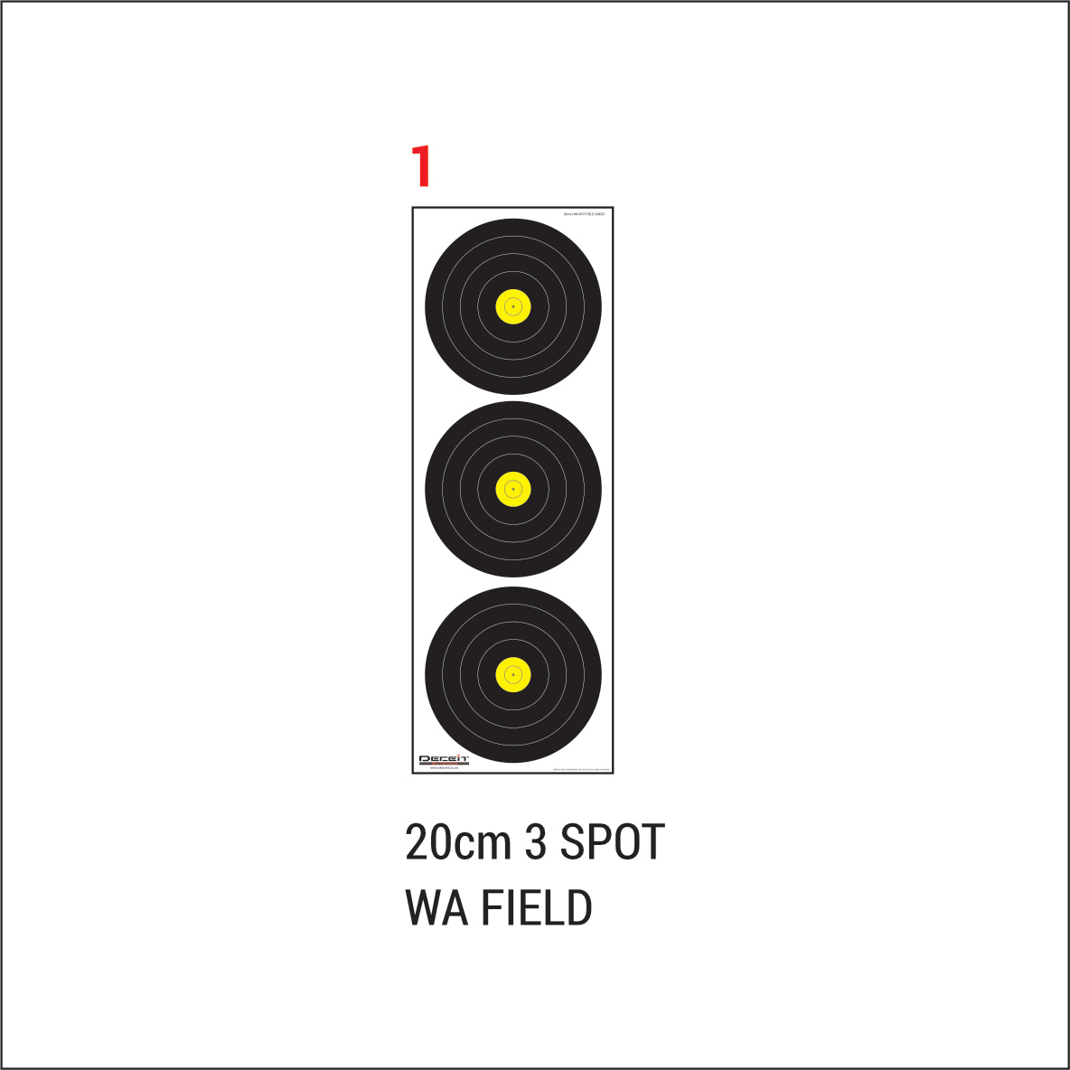 WA FIELD PRACTICE PVC TARGETS