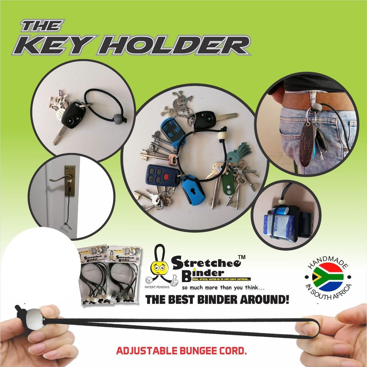 Stretchee-Binder Tie (Bungee Cord)