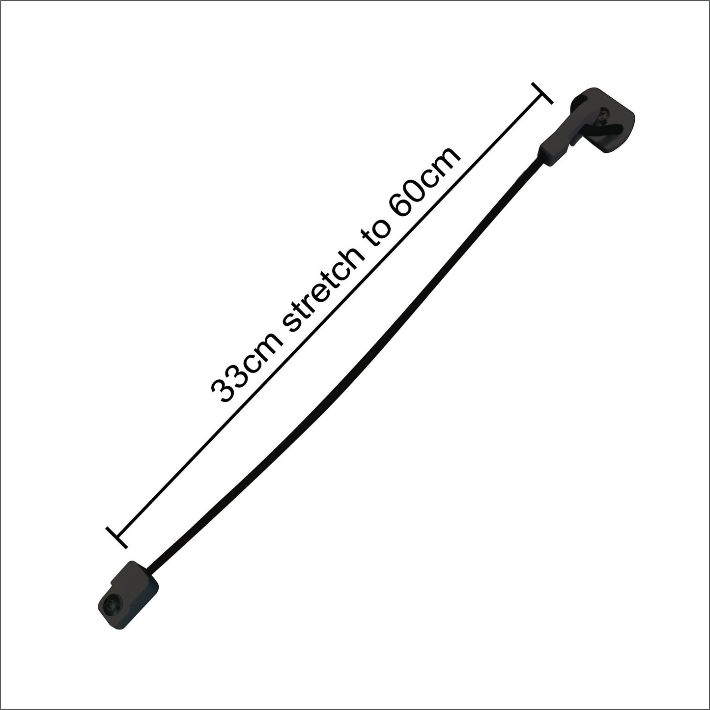 2x Deck Tie-Down / Rod  (Bungee Cord) with free Adhesive Boat Ruler worth R22