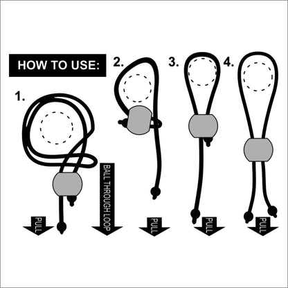 Adjustable Bungee Ball Tie