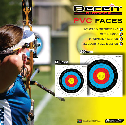 Archery Targets 1 Spot 5 Color 10 Ring (PVC or Paper)