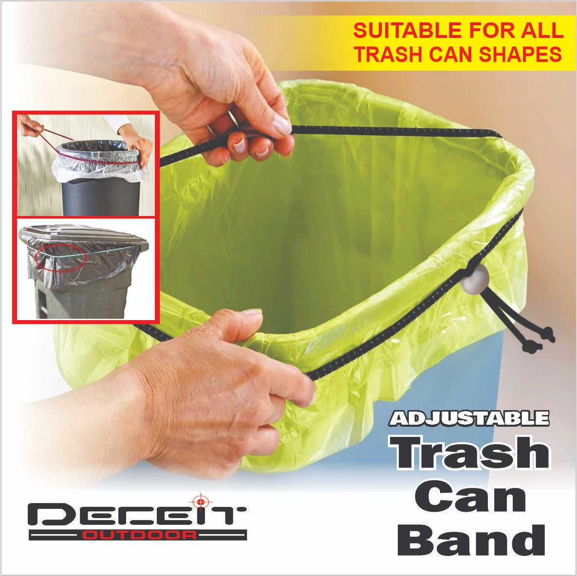 Adjustable Bungee Trash Can Band