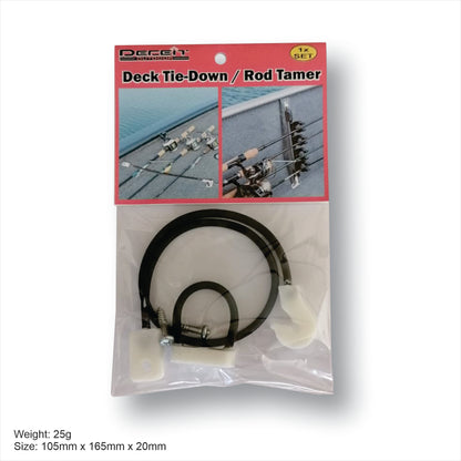 2x Deck Tie-Down / Rod  (Bungee Cord) with free Adhesive Boat Ruler worth R22